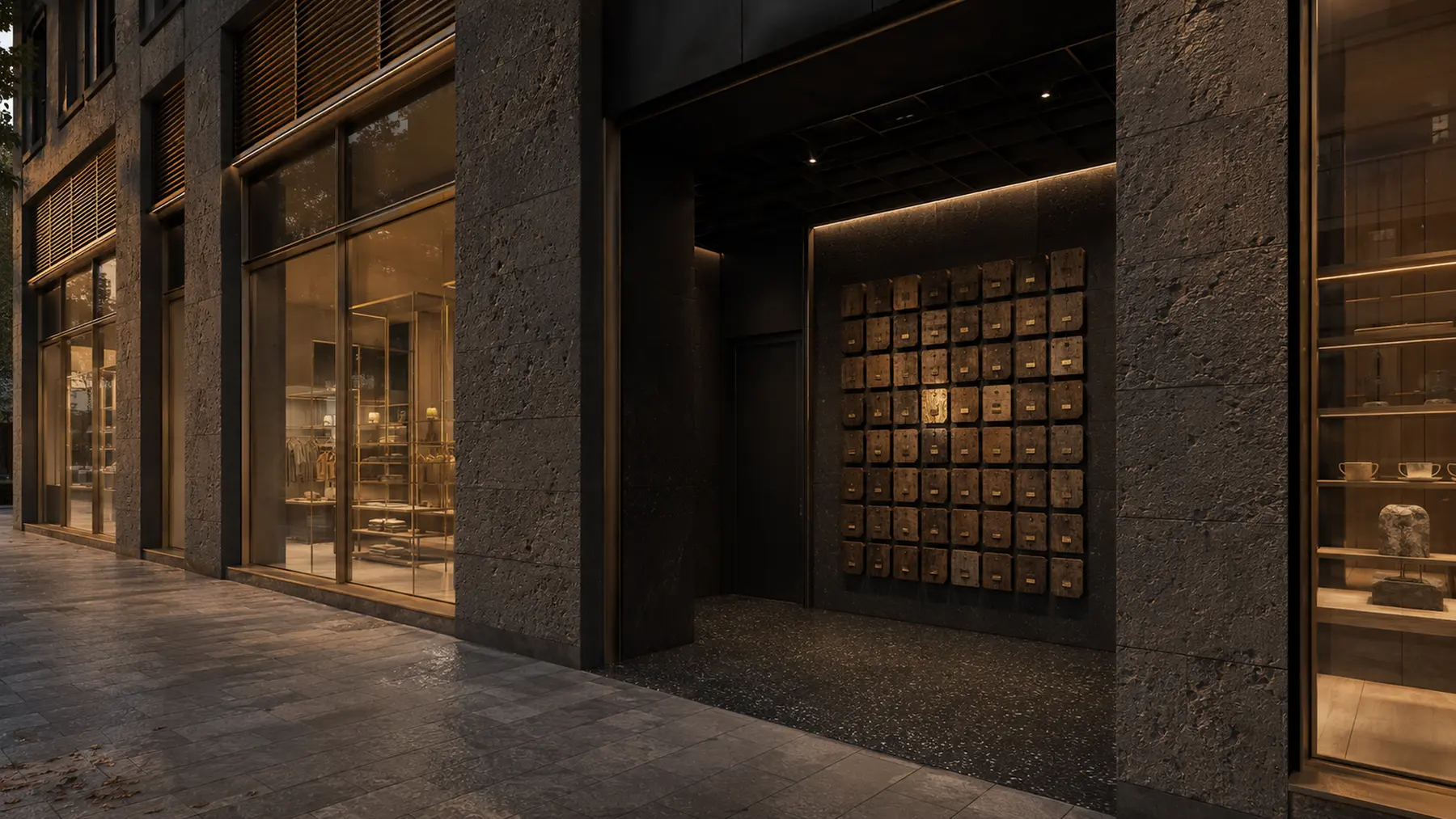Artist impression of the Threshold Archive at the building entrance.